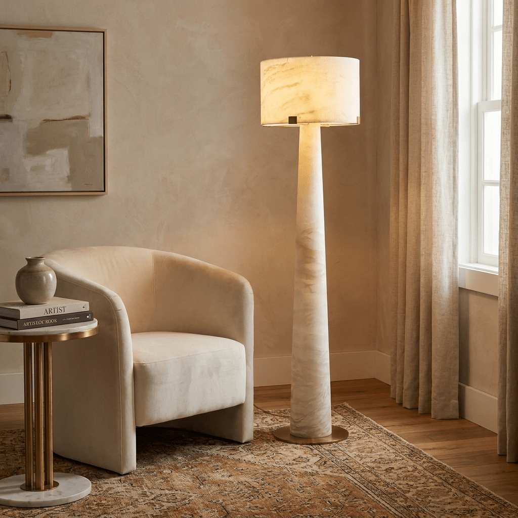 Nivaline Alabaster Floor Lamp