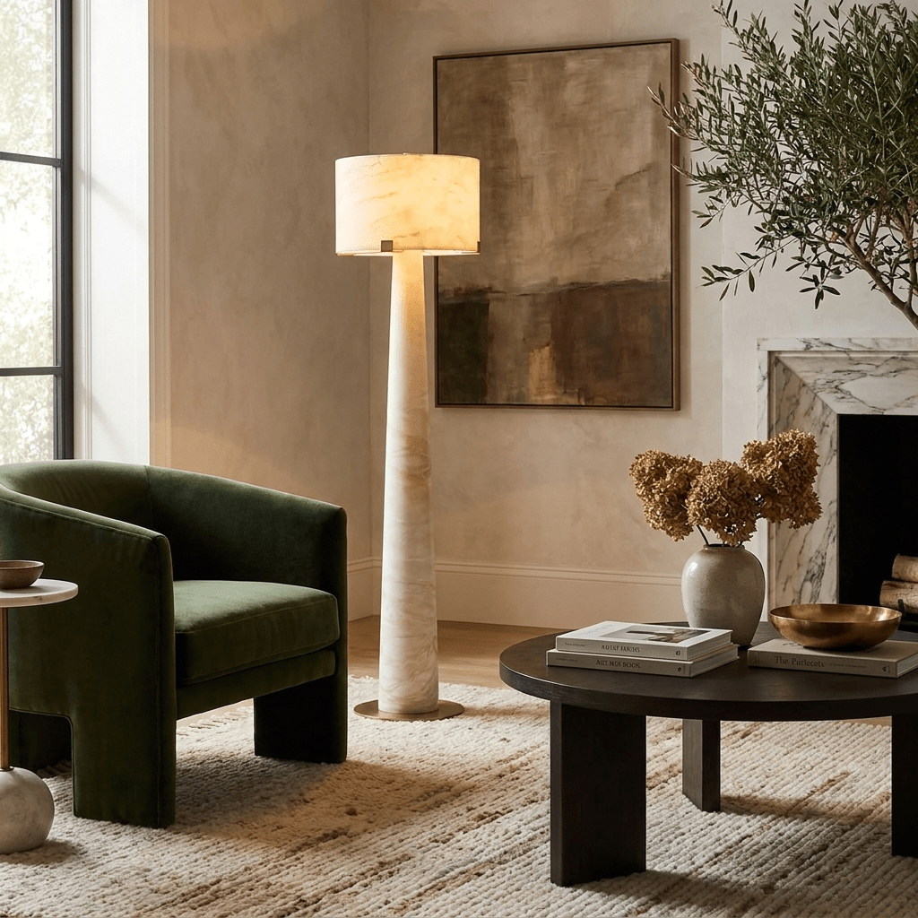 Nivaline Alabaster Floor Lamp