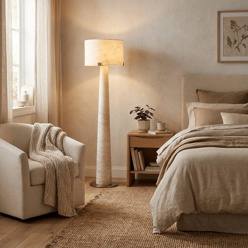 Nivaline Alabaster Floor Lamp
