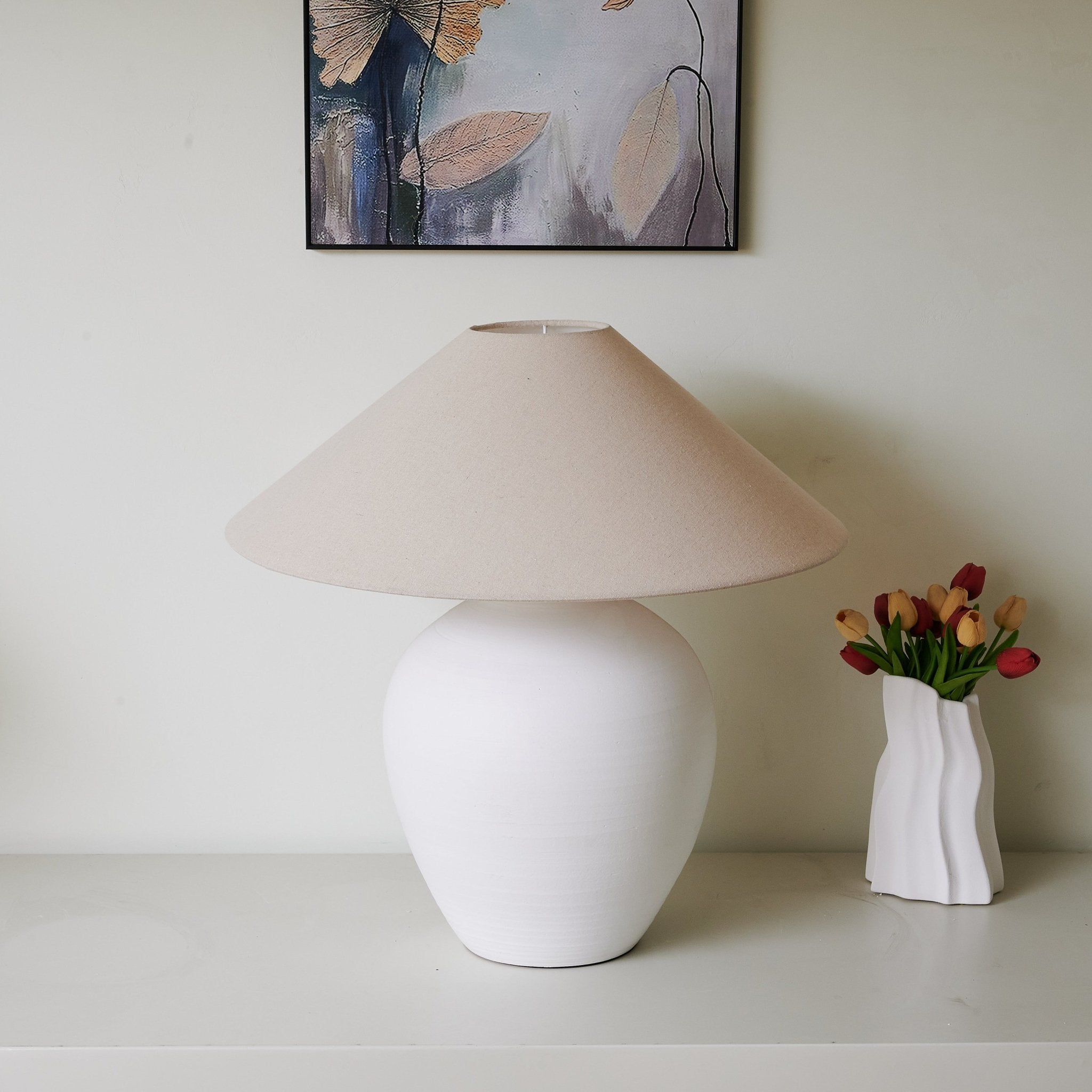 Natalie Minimalist Ceramics Table Lamp
