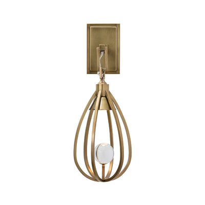 Gloruvys Modern Minimalist Brass Crystal Wall Lamp