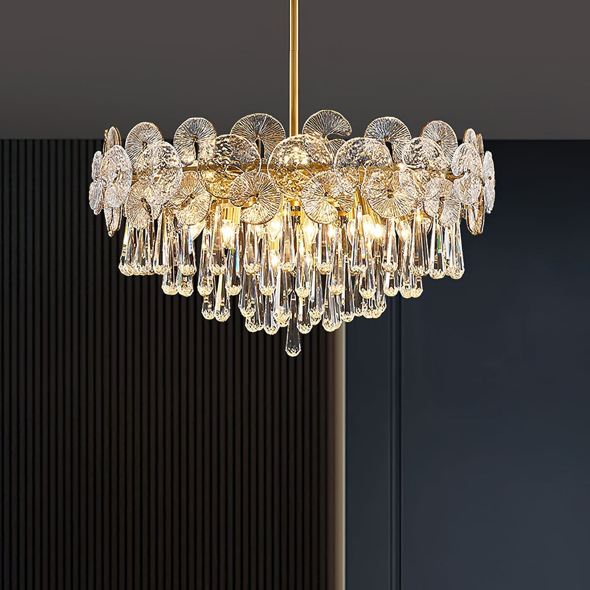 Caeluvyo Postmodern Luxury Elegance Crystal Chandelier