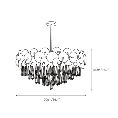 Caeluvyo Postmodern Luxury Elegance Crystal Chandelier