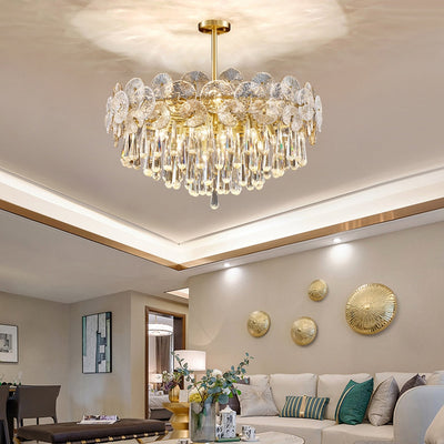 Caeluvyo Postmodern Luxury Elegance Crystal Chandelier