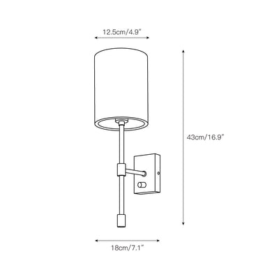 Aurewell Fabric Indoor Wall Light