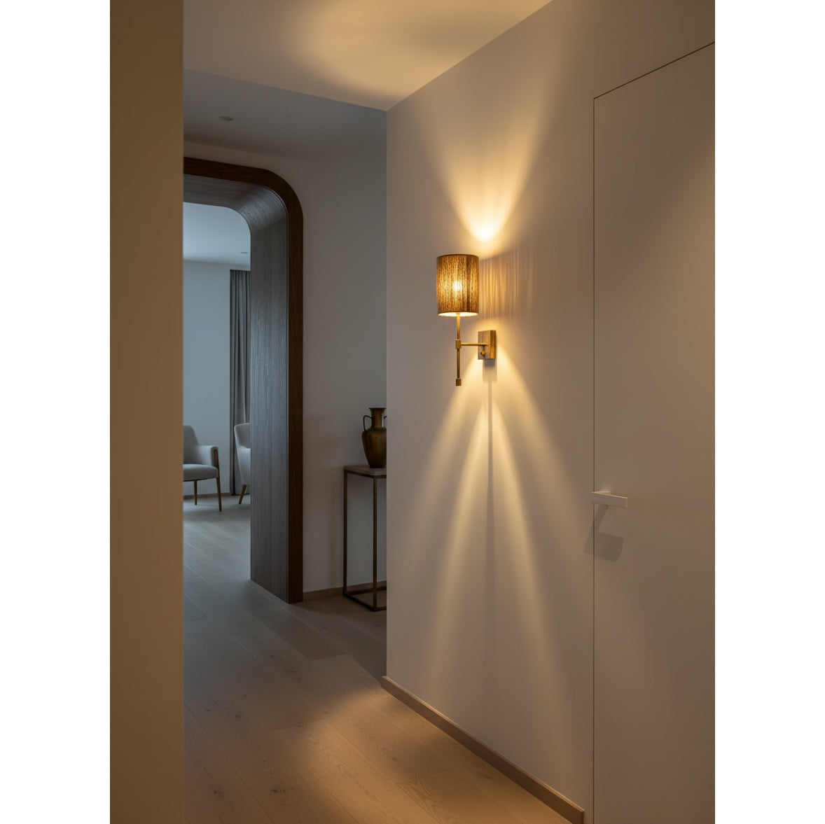 Aurewell Fabric Indoor Wall Light