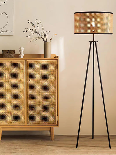 Trio Vintage Bamboo Floor Lamp