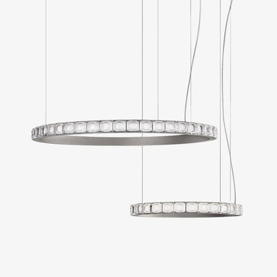 Avzorion Modern Minimalist Ring Glass Chandelier