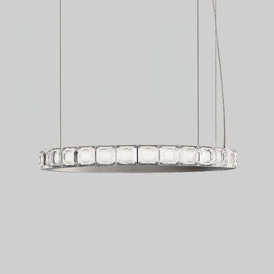 Avzorion Modern Minimalist Ring Glass Chandelier