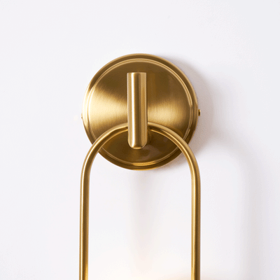 Cumirisra Modern Minimalist Brass Glass Wall Light