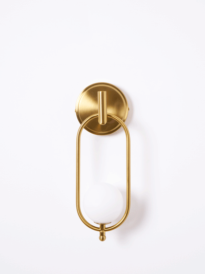 Cumirisra Modern Minimalist Brass Glass Wall Light