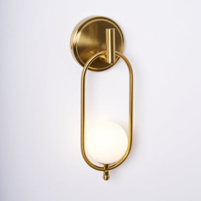 Cumirisra Modern Minimalist Brass Glass Wall Light