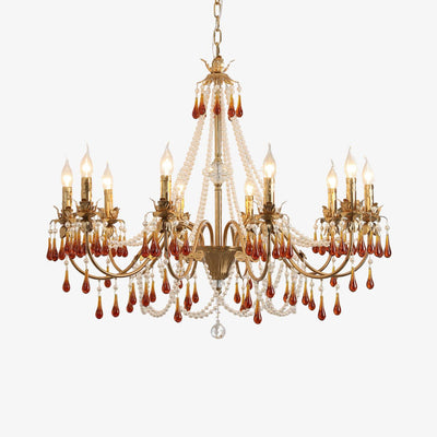 Ormirara Postmodern Luxury Amber Crystal Chandelier