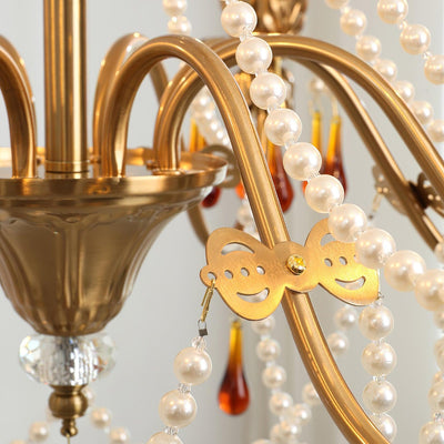 Ormirara Postmodern Luxury Amber Crystal Chandelier