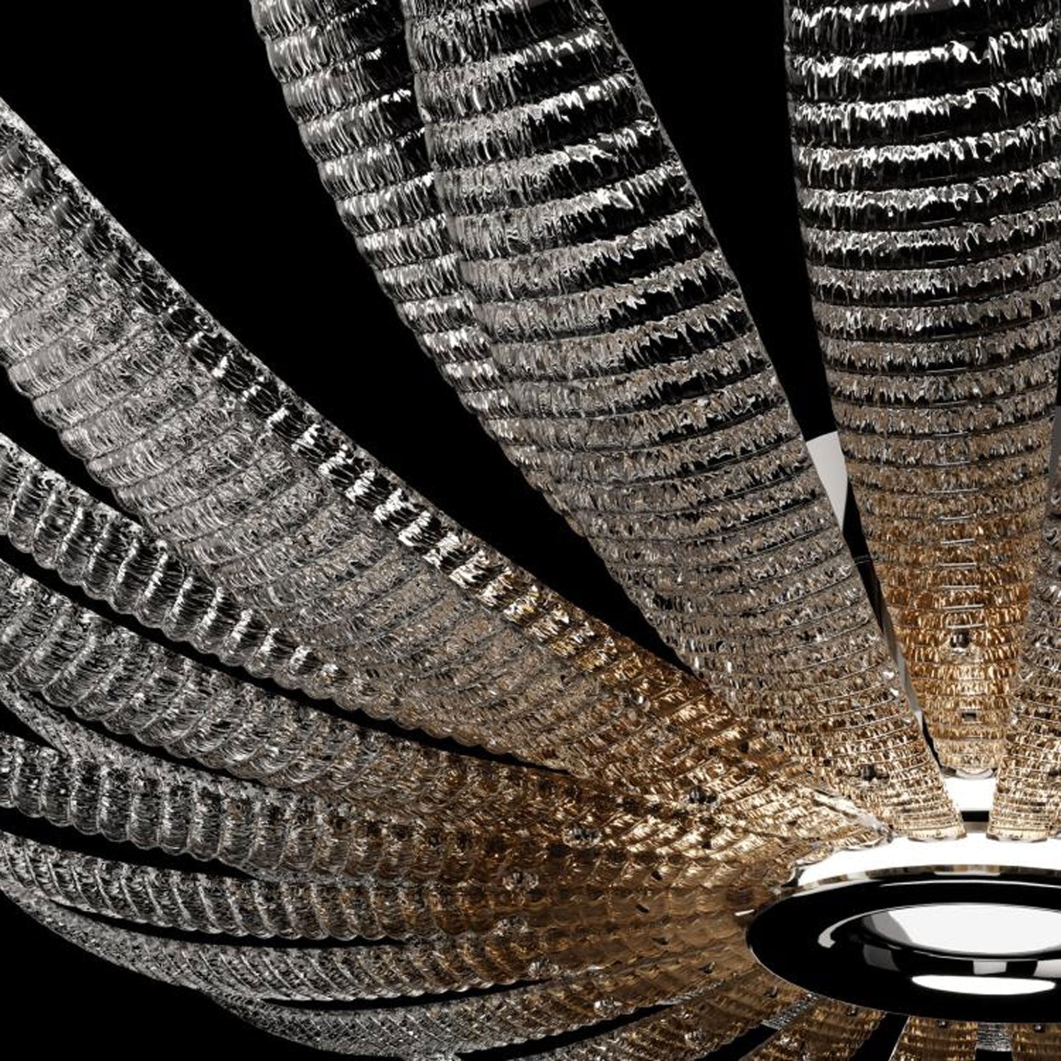 Ignatius Glass Petal Ceiling Light