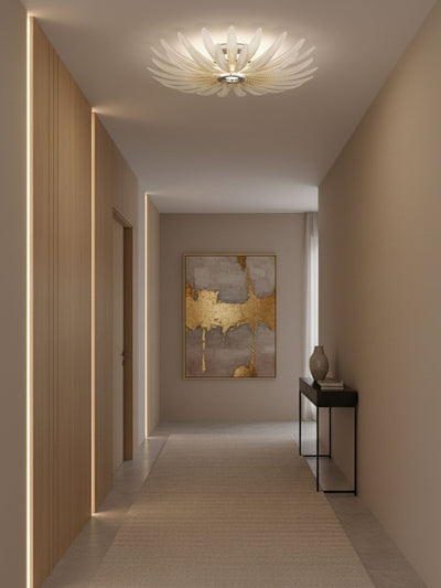 Ignatius Glass Petal Ceiling Light