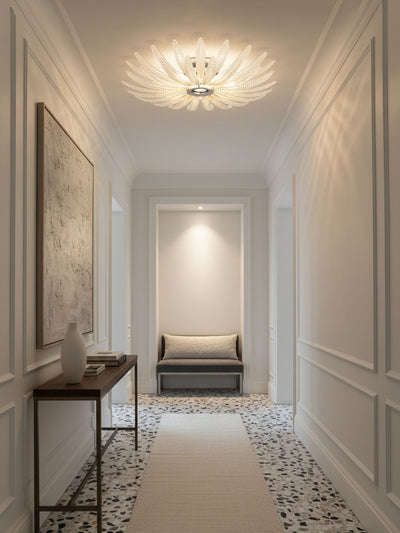 Ignatius Glass Petal Ceiling Light