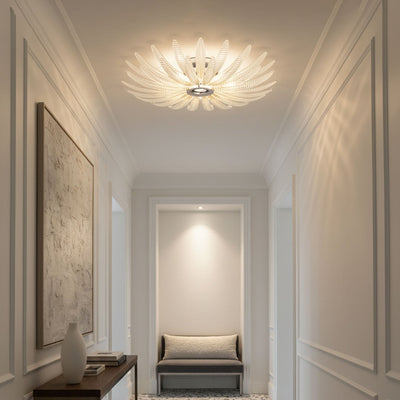 Ignatius Glass Petal Ceiling Light