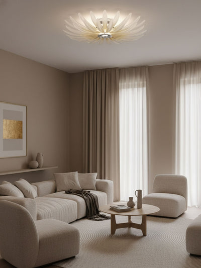 Ignatius Glass Petal Ceiling Light
