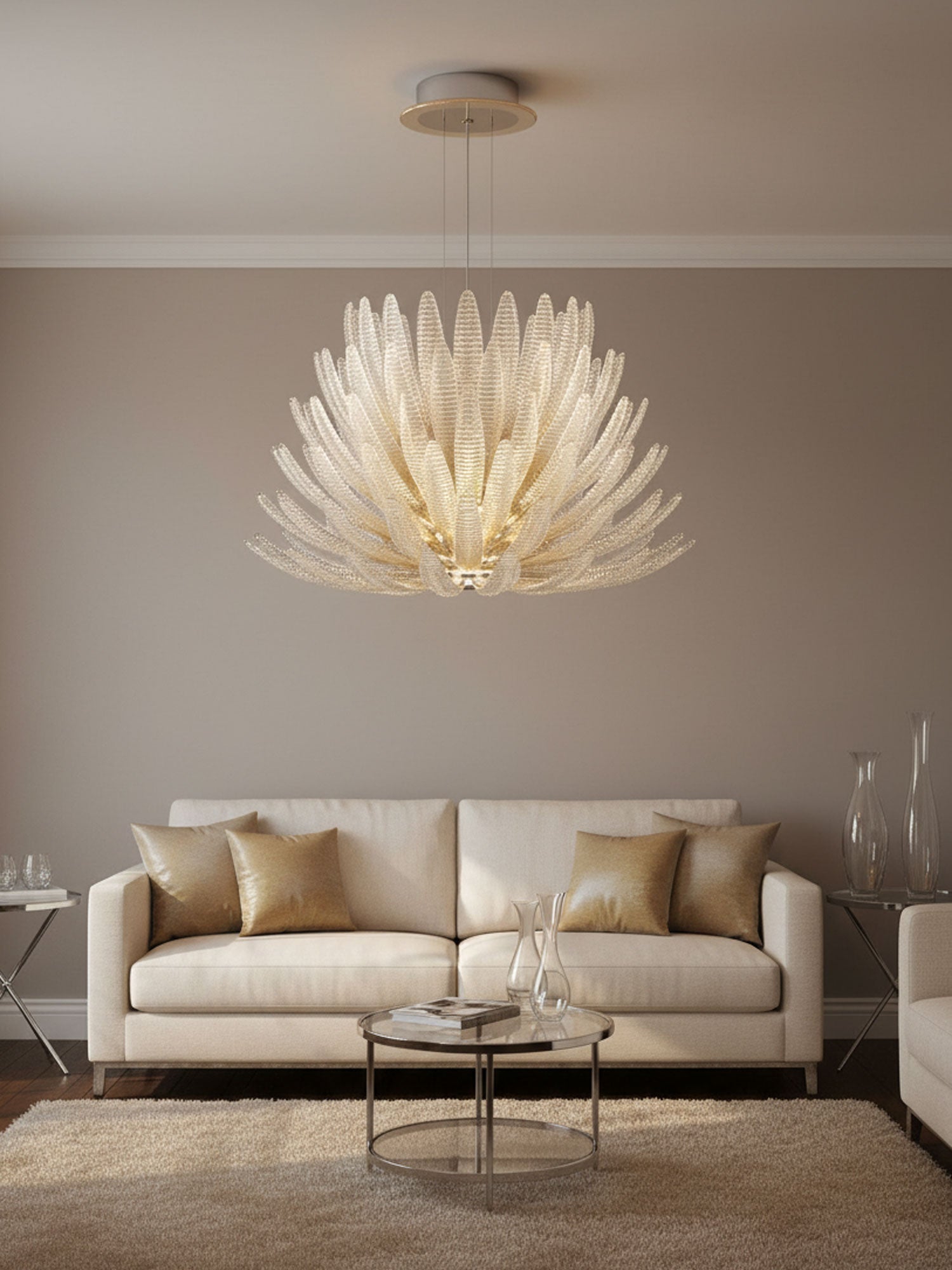 Valerio Aurelia Glass Petal Chandelier