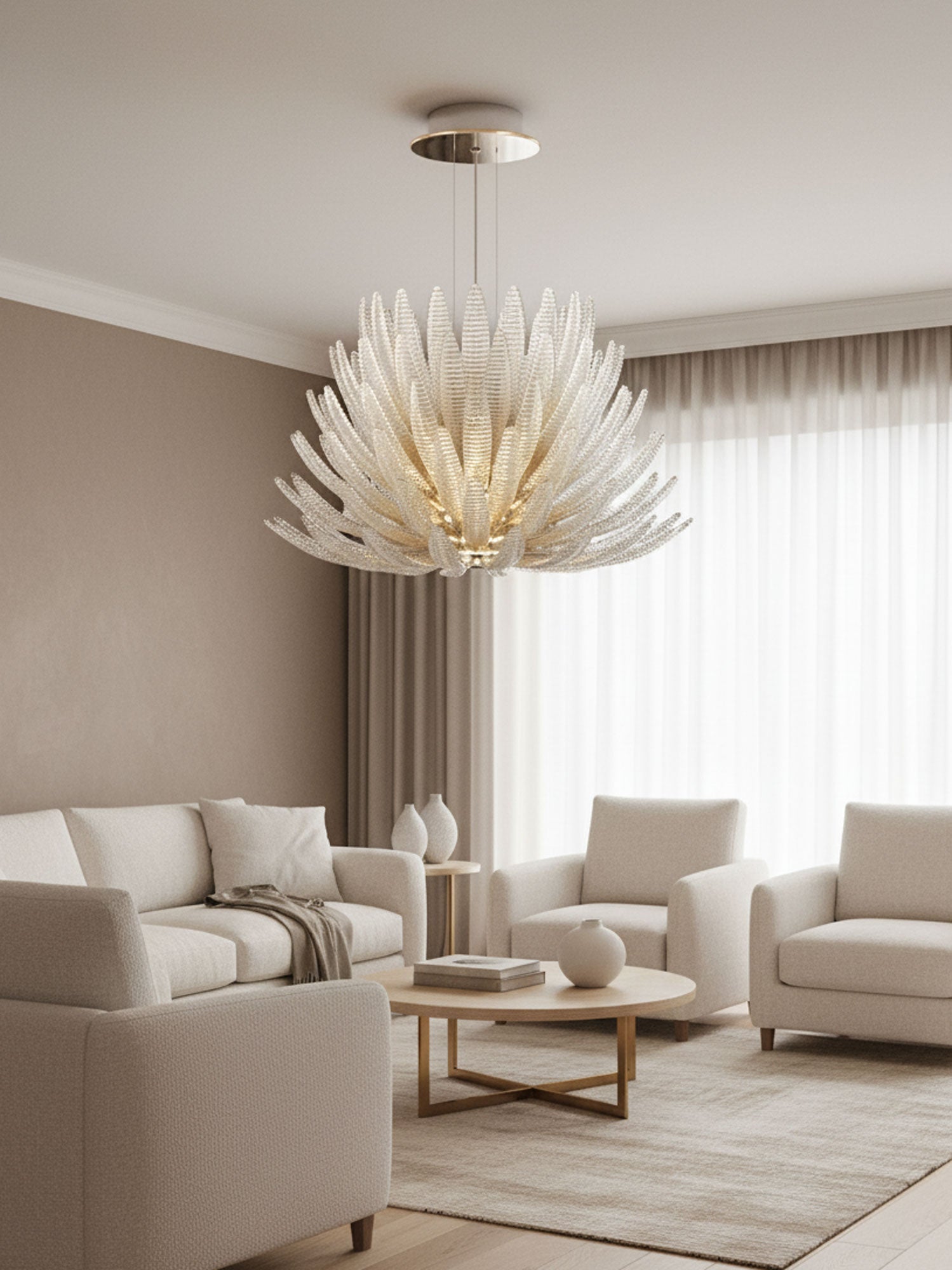 Valerio Aurelia Glass Petal Chandelier