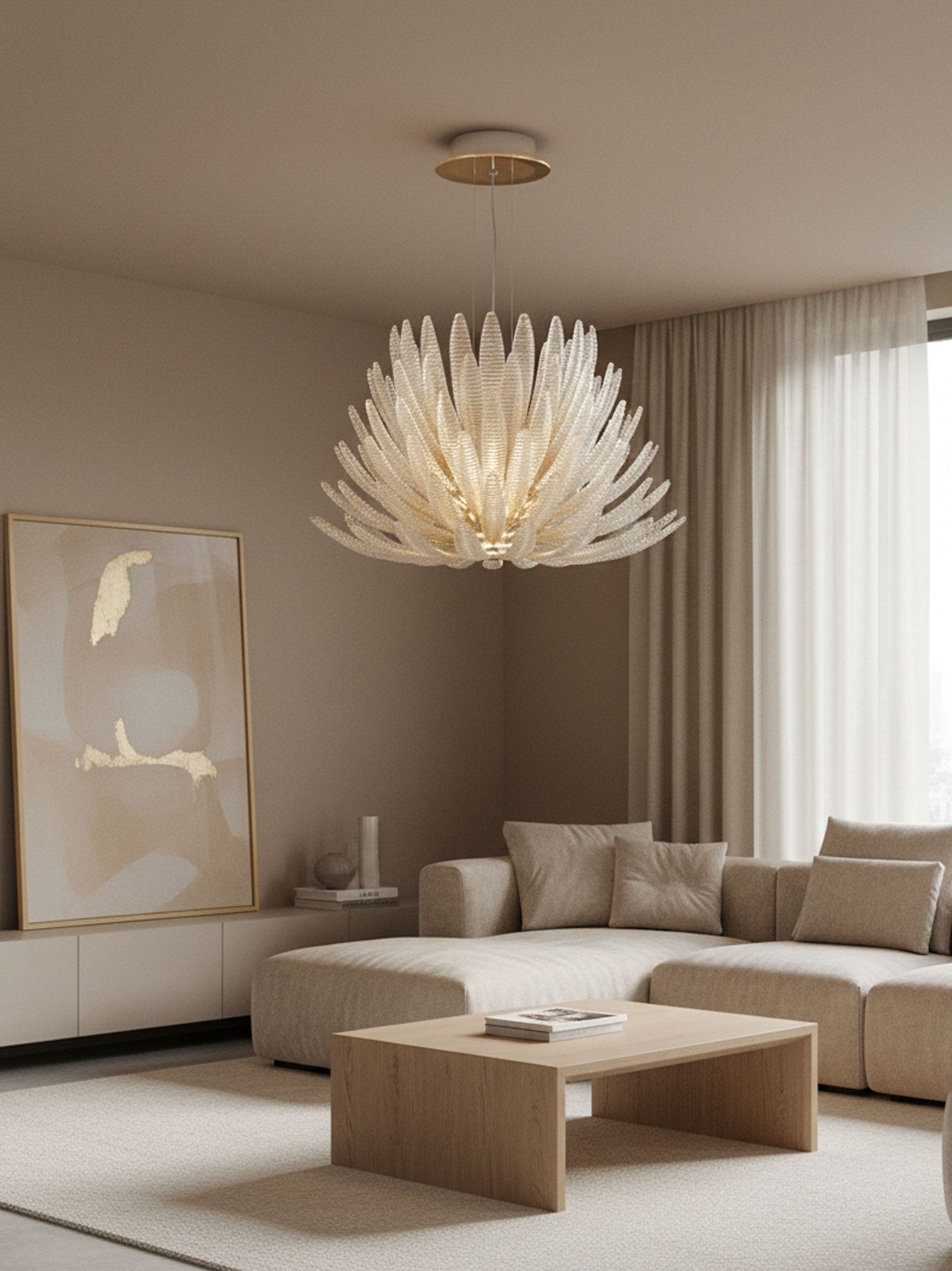 Valerio Aurelia Glass Petal Chandelier