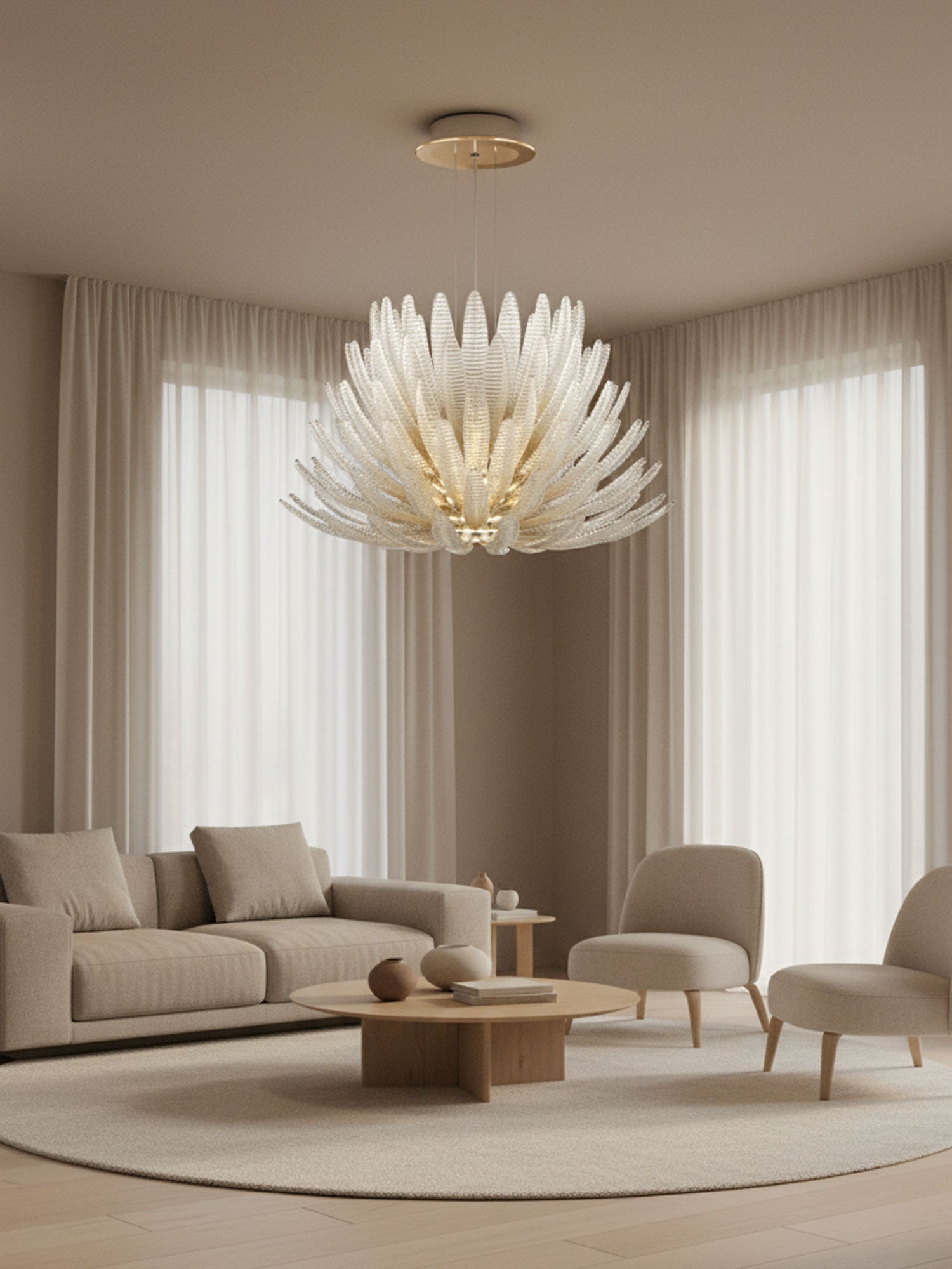 Valerio Aurelia Glass Petal Chandelier