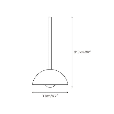 Eronex Modern Minimalist Elegance Brass Glass Pendant Lamp