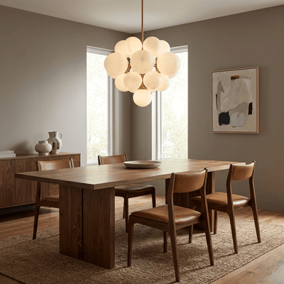 Niveora Cloud Alabaster Cluster Chandelier