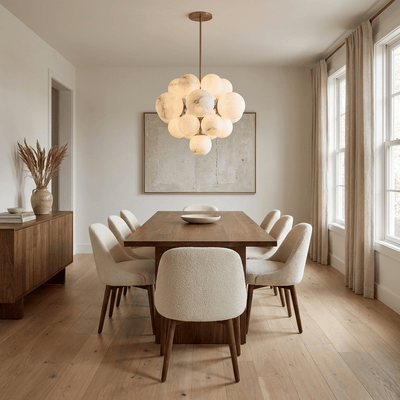 Niveora Cloud Alabaster Cluster Chandelier