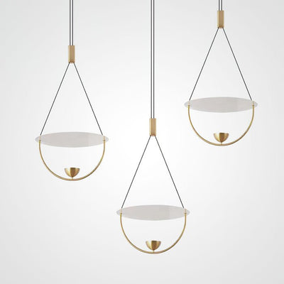 Vecaros Modern Minimalist Disc Pendant Lamp