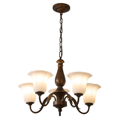 Uveleth Traditional Elegance Glass Chandelier
