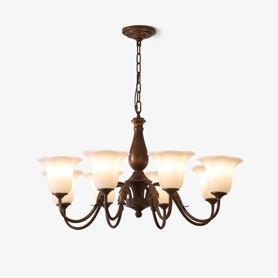 Uveleth Traditional Elegance Glass Chandelier