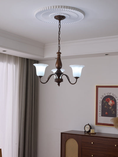Uveleth Traditional Elegance Glass Chandelier