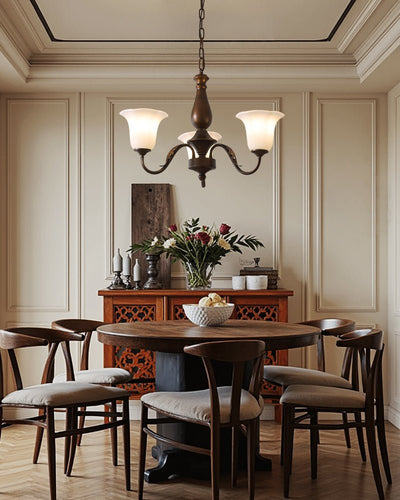 Uveleth Traditional Elegance Glass Chandelier