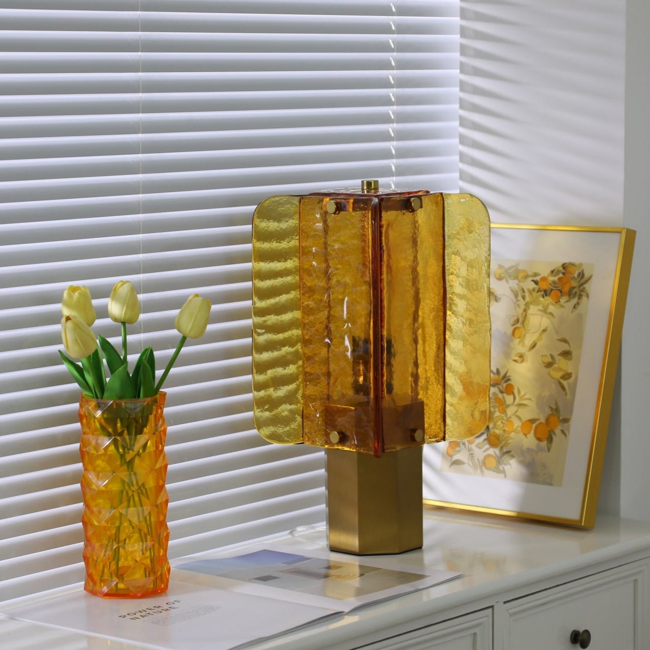 Aurelia Glass Table Lamp - Neutral Decor