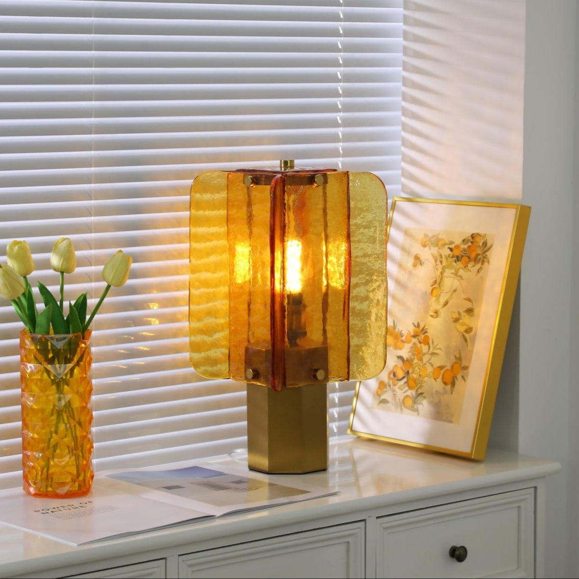 Aurelia Glass Table Lamp - Neutral Decor