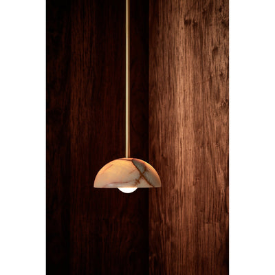 Eronex Modern Minimalist Elegance Brass Glass Pendant Lamp