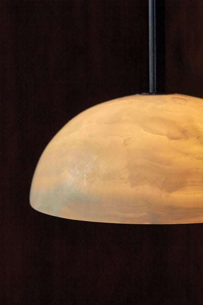 Eronex Modern Minimalist Elegance Brass Glass Pendant Lamp