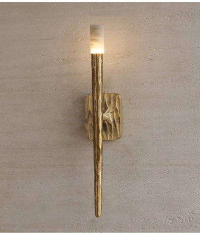 Julius Alabaster Cylindrical Minimalist Wall Lamp