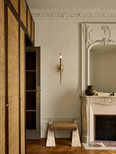 Julius Alabaster Cylindrical Minimalist Wall Lamp