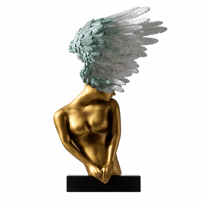 Caelvian  Winged Bust Sculpture