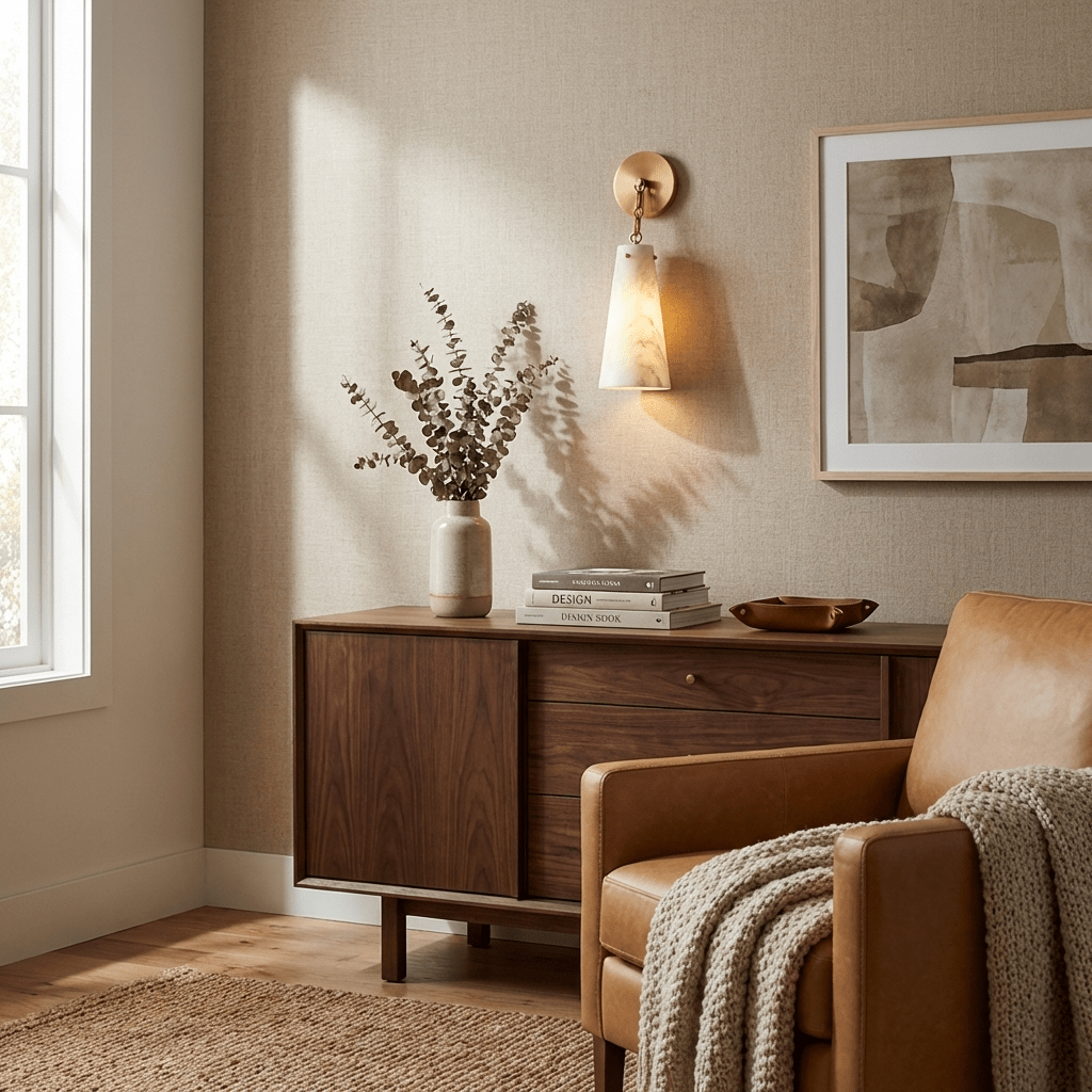 Alborelle Tapered Alabaster Wall Sconce