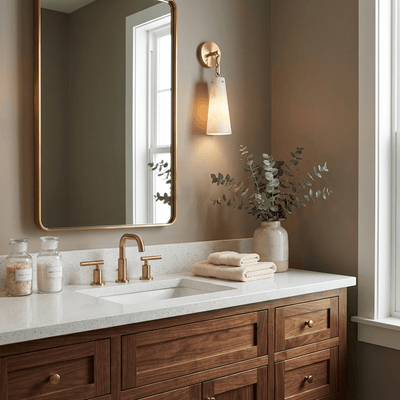 Alborelle Tapered Alabaster Wall Sconce