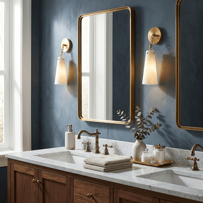 Alborelle Tapered Alabaster Wall Sconce