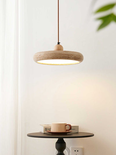 Noraraine Minimalist Travertine Pendant Light