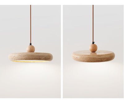 Noraraine Minimalist Travertine Pendant Light