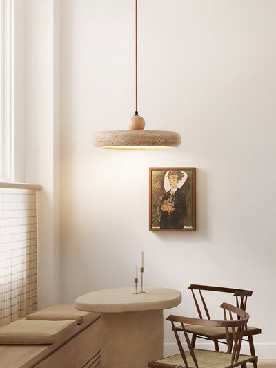 Noraraine Minimalist Travertine Pendant Light