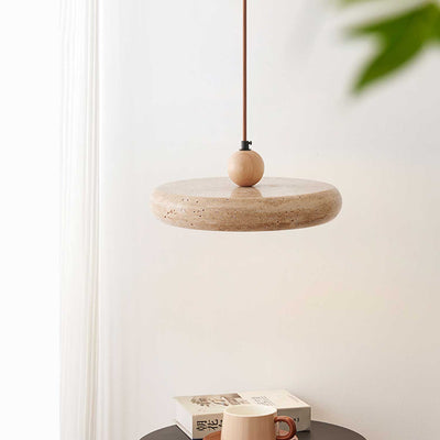 Noraraine Minimalist Travertine Pendant Light