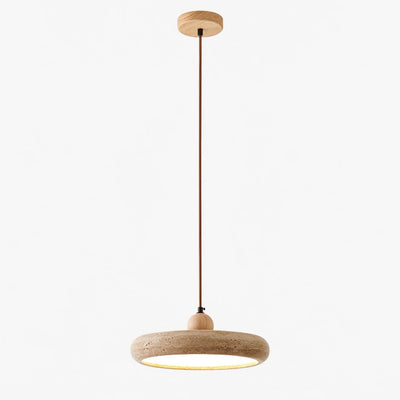Noraraine Minimalist Travertine Pendant Light
